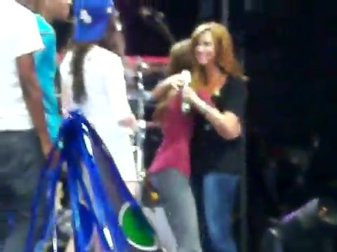 Demi Lovato\'s Entrance at Souncheck 1592