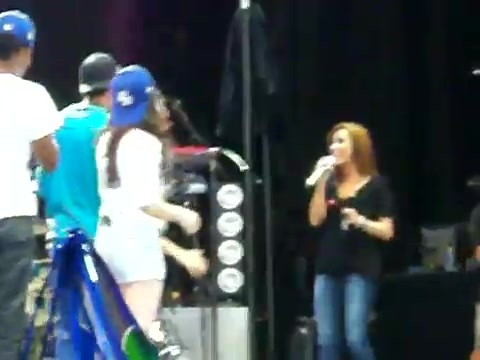 Demi Lovato\'s Entrance at Souncheck 1243