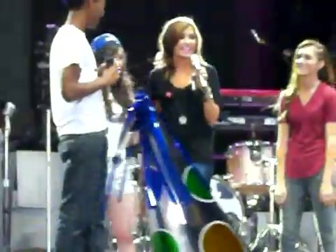 Demi Lovato\'s Entrance at Souncheck 2078