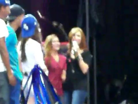 Demi Lovato\'s Entrance at Souncheck 1653