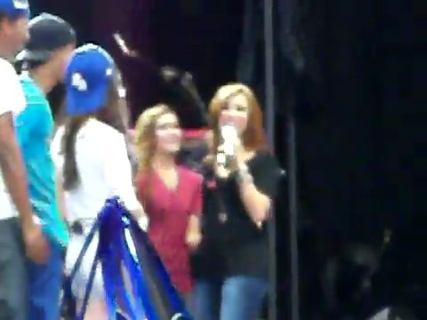 Demi Lovato\'s Entrance at Souncheck 1654