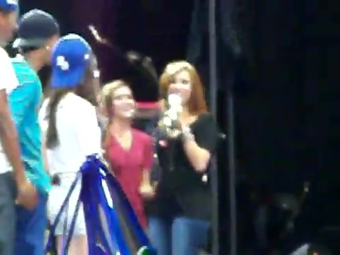 Demi Lovato\'s Entrance at Souncheck 1661