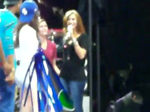 Demi Lovato\'s Entrance at Souncheck 1676