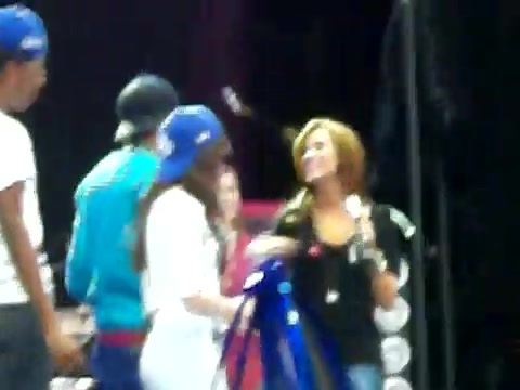 Demi Lovato\'s Entrance at Souncheck 1739