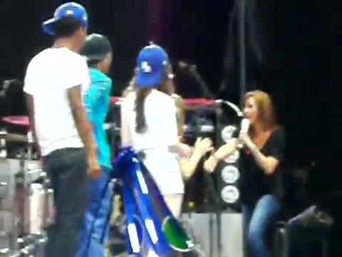 Demi Lovato\'s Entrance at Souncheck 1394 Demi Lovato\'s Entrance at Souncheck 1394