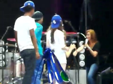 Demi Lovato\'s Entrance at Souncheck 1401