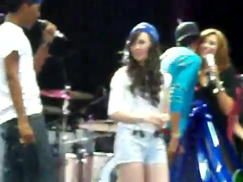 Demi Lovato\'s Entrance at Souncheck 1807
