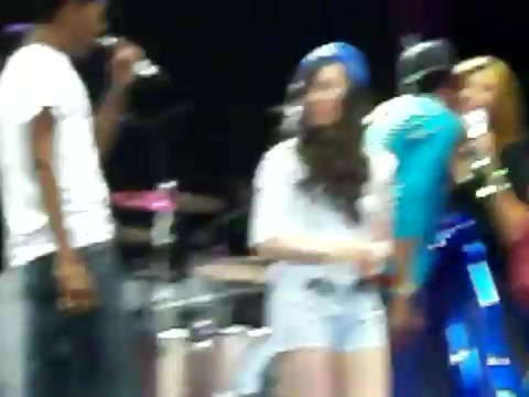 Demi Lovato\'s Entrance at Souncheck 1810