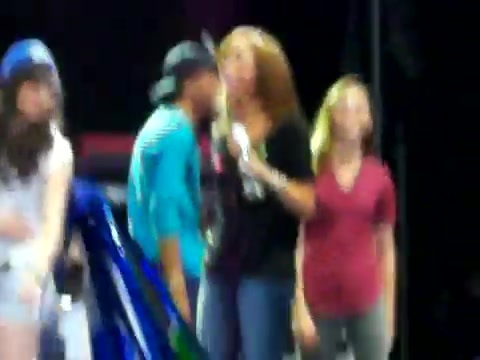 Demi Lovato\'s Entrance at Souncheck 1903