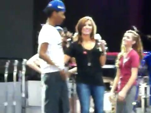 Demi Lovato\'s Entrance at Souncheck 2180