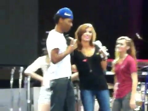 Demi Lovato\'s Entrance at Souncheck 2199