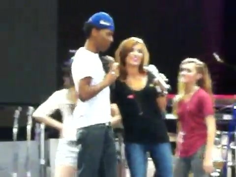 Demi Lovato\'s Entrance at Souncheck 2202