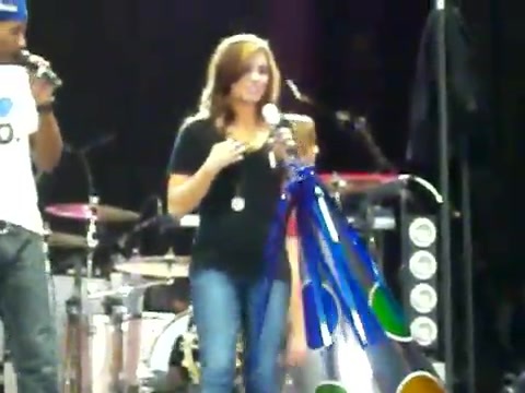 Demi Lovato\'s Entrance at Souncheck 2390