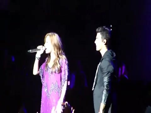 Joe Jonas Gives A  Warm Hug To Ex-Girlfriend Demi Lovato 1194