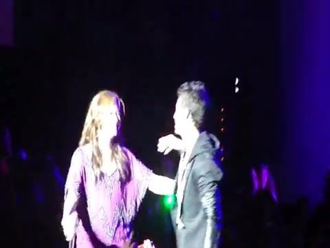 Joe Jonas Gives A  Warm Hug To Ex-Girlfriend Demi Lovato 0950