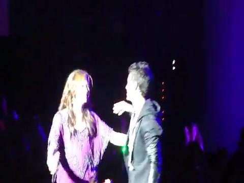 Joe Jonas Gives A  Warm Hug To Ex-Girlfriend Demi Lovato 0953