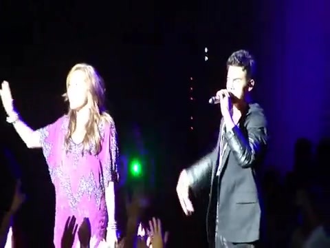 Joe Jonas Gives A  Warm Hug To Ex-Girlfriend Demi Lovato 1303