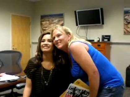 DEMI LOVATO VIP MEETING AT 8-1-10 1144