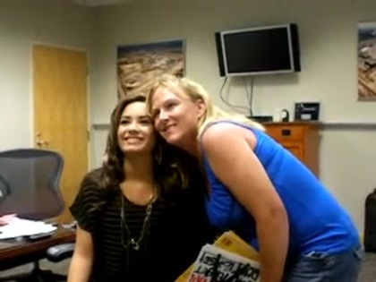 DEMI LOVATO VIP MEETING AT 8-1-10 1154
