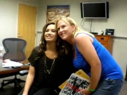 DEMI LOVATO VIP MEETING AT 8-1-10 0793