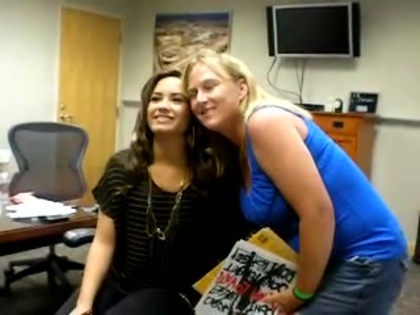 DEMI LOVATO VIP MEETING AT 8-1-10 0810