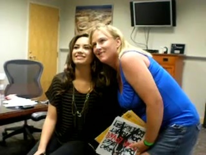 DEMI LOVATO VIP MEETING AT 8-1-10 0831