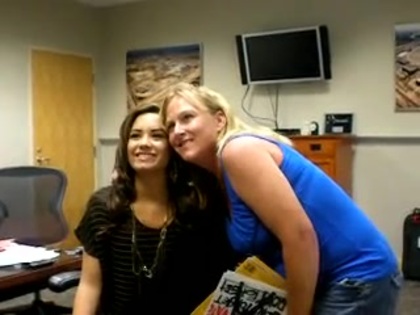DEMI LOVATO VIP MEETING AT 8-1-10 1245