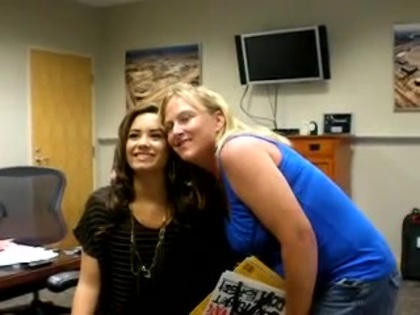 DEMI LOVATO VIP MEETING AT 8-1-10 1251