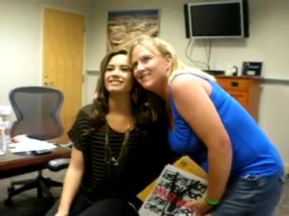 DEMI LOVATO VIP MEETING AT 8-1-10 0868