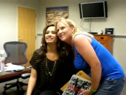 DEMI LOVATO VIP MEETING AT 8-1-10 0887