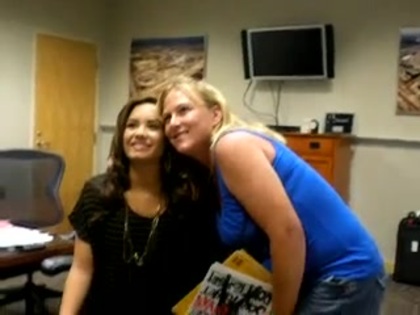 DEMI LOVATO VIP MEETING AT 8-1-10 1322