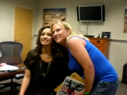 DEMI LOVATO VIP MEETING AT 8-1-10 1332