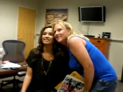 DEMI LOVATO VIP MEETING AT 8-1-10 1346