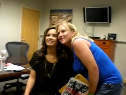 DEMI LOVATO VIP MEETING AT 8-1-10 1356