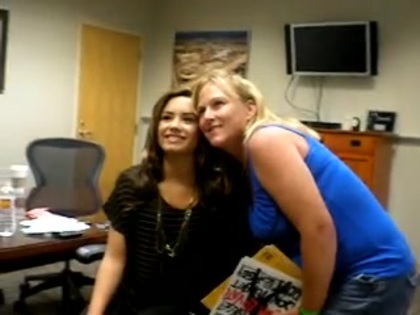 DEMI LOVATO VIP MEETING AT 8-1-10 1360
