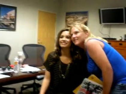 DEMI LOVATO VIP MEETING AT 8-1-10 1397