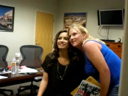 DEMI LOVATO VIP MEETING AT 8-1-10 1412