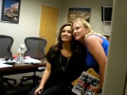 DEMI LOVATO VIP MEETING AT 8-1-10 1449