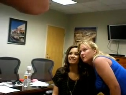 DEMI LOVATO VIP MEETING AT 8-1-10 1620