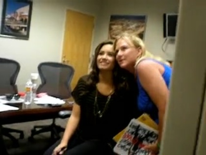 DEMI LOVATO VIP MEETING AT 8-1-10 1455