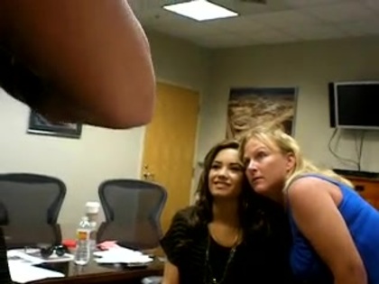 DEMI LOVATO VIP MEETING AT 8-1-10 1686