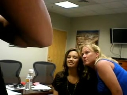 DEMI LOVATO VIP MEETING AT 8-1-10 1726