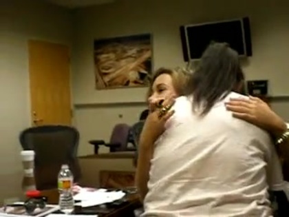 DEMI LOVATO VIP MEETING AT 8-1-10 2773