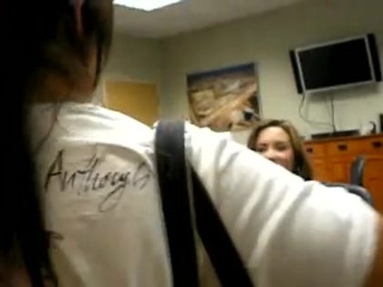 DEMI LOVATO VIP MEETING AT 8-1-10 2149