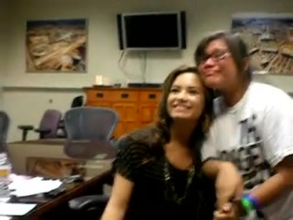 DEMI LOVATO VIP MEETING AT 8-1-10 3074