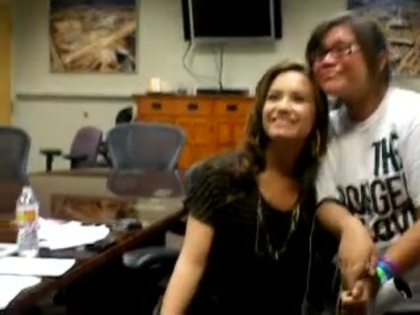 DEMI LOVATO VIP MEETING AT 8-1-10 3090