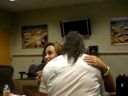 DEMI LOVATO VIP MEETING AT 8-1-10 2857 DEMI LOVATO VIP MEETING AT 8-1-10 2857