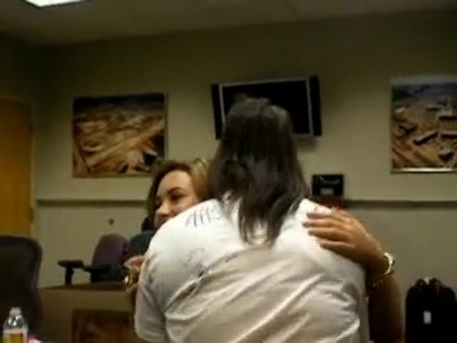 DEMI LOVATO VIP MEETING AT 8-1-10 2874 DEMI LOVATO VIP MEETING AT 8-1-10 2874