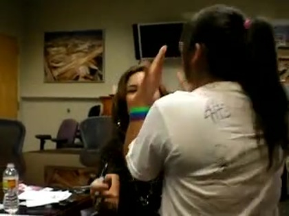 DEMI LOVATO VIP MEETING AT 8-1-10 2914 DEMI LOVATO VIP MEETING AT 8-1-10 2914