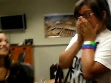 DEMI LOVATO VIP MEETING AT 8-1-10 3646